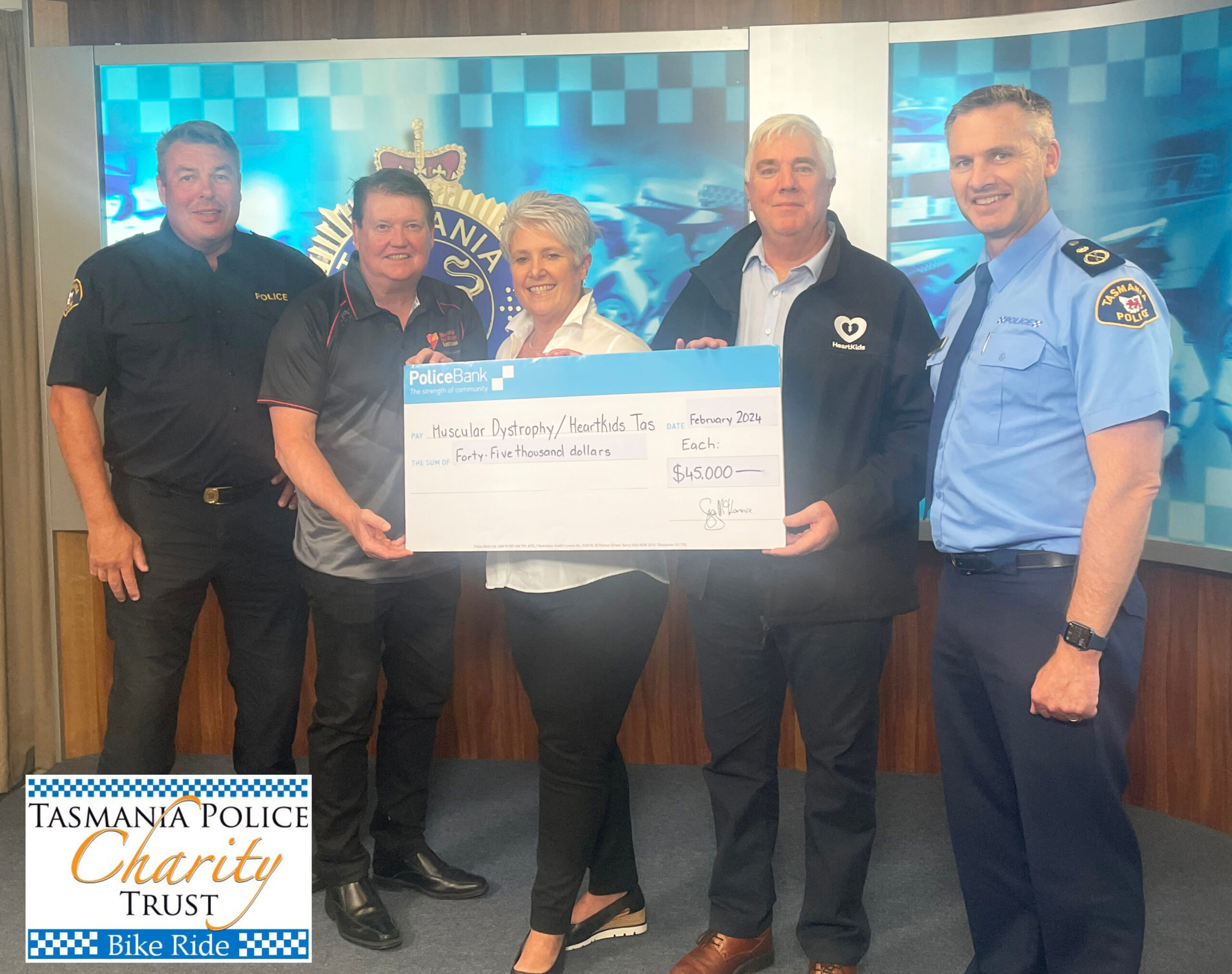 Tasmania Police Charity Trust Bike Ride Donates $45,000 to Charities ...